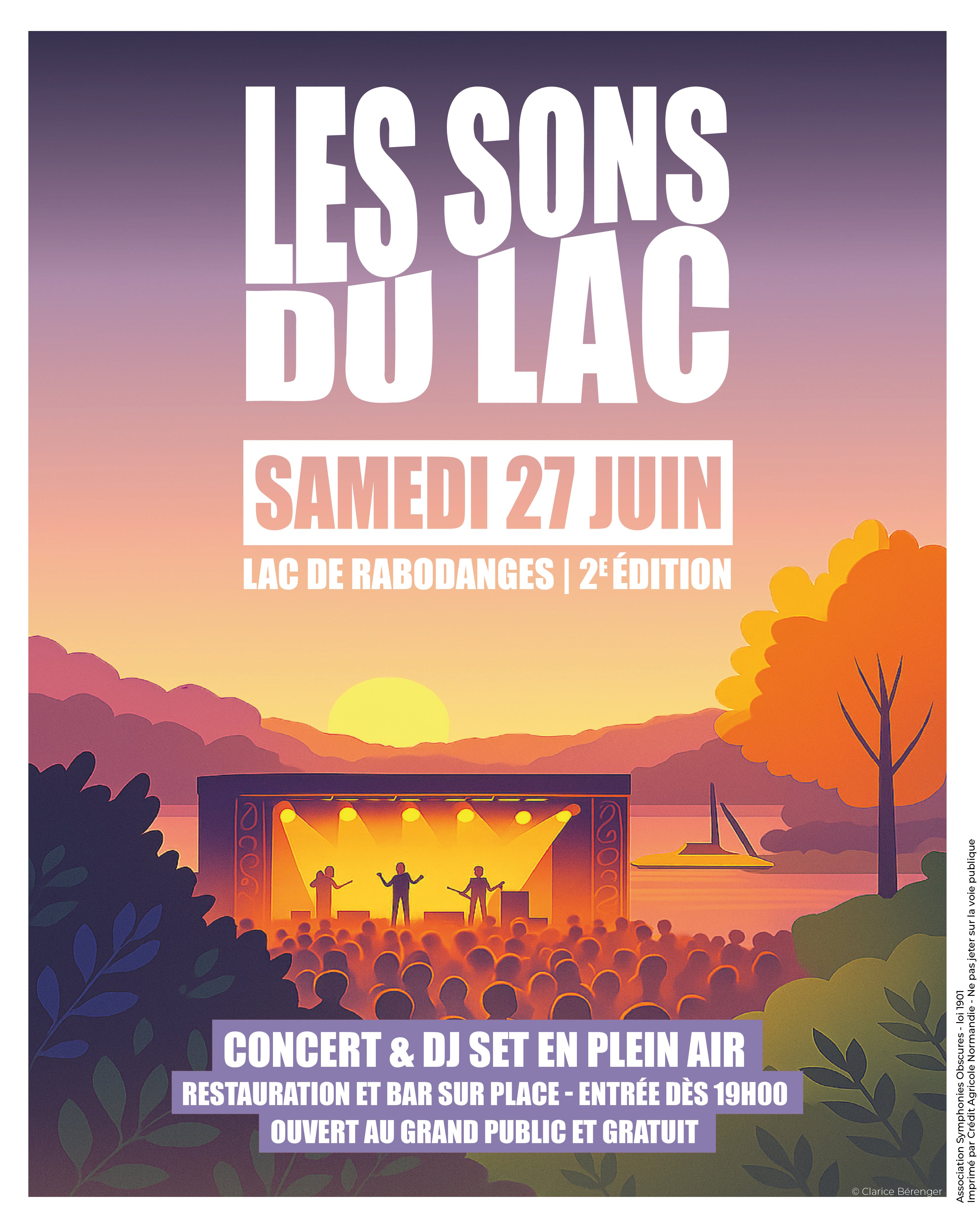 Affiche Les Sons du Lac 2026